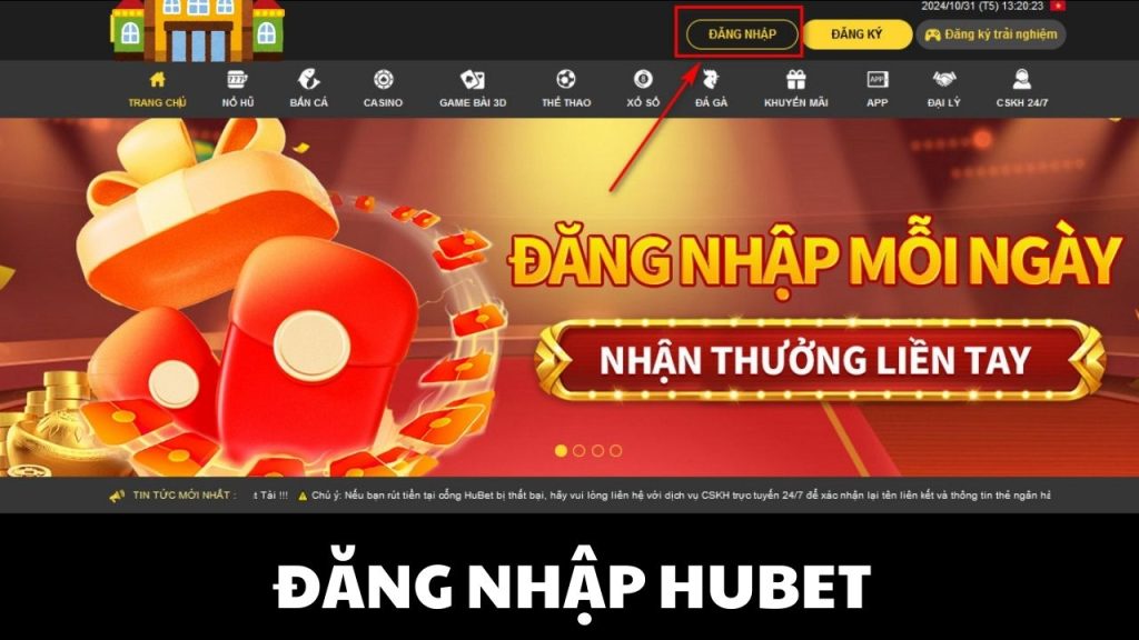 Đăng nhập Hubet - Tường tận từng thao tác chỉ dẫn Người Mới